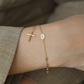Diamond Cut Rosary Style Bracelet