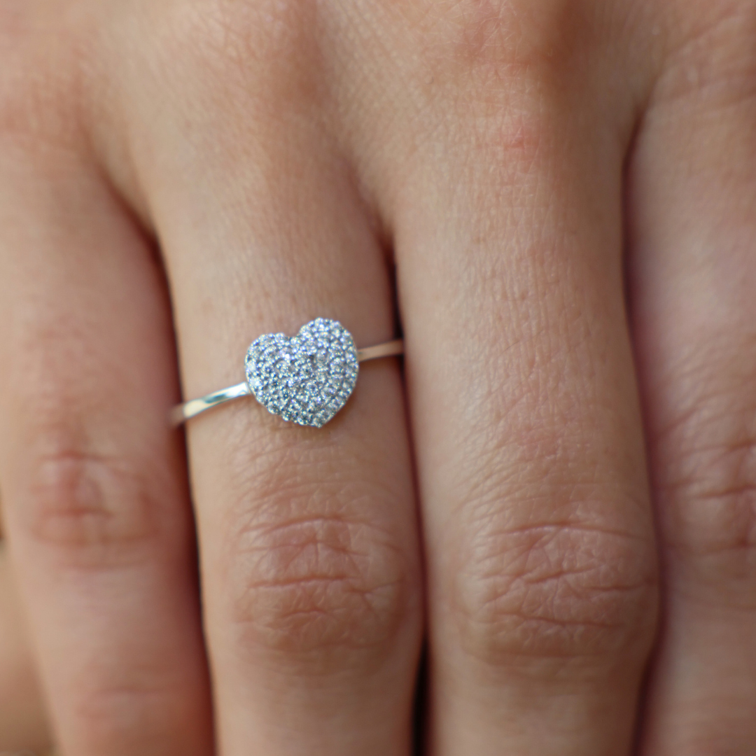 Heart Cz Ring