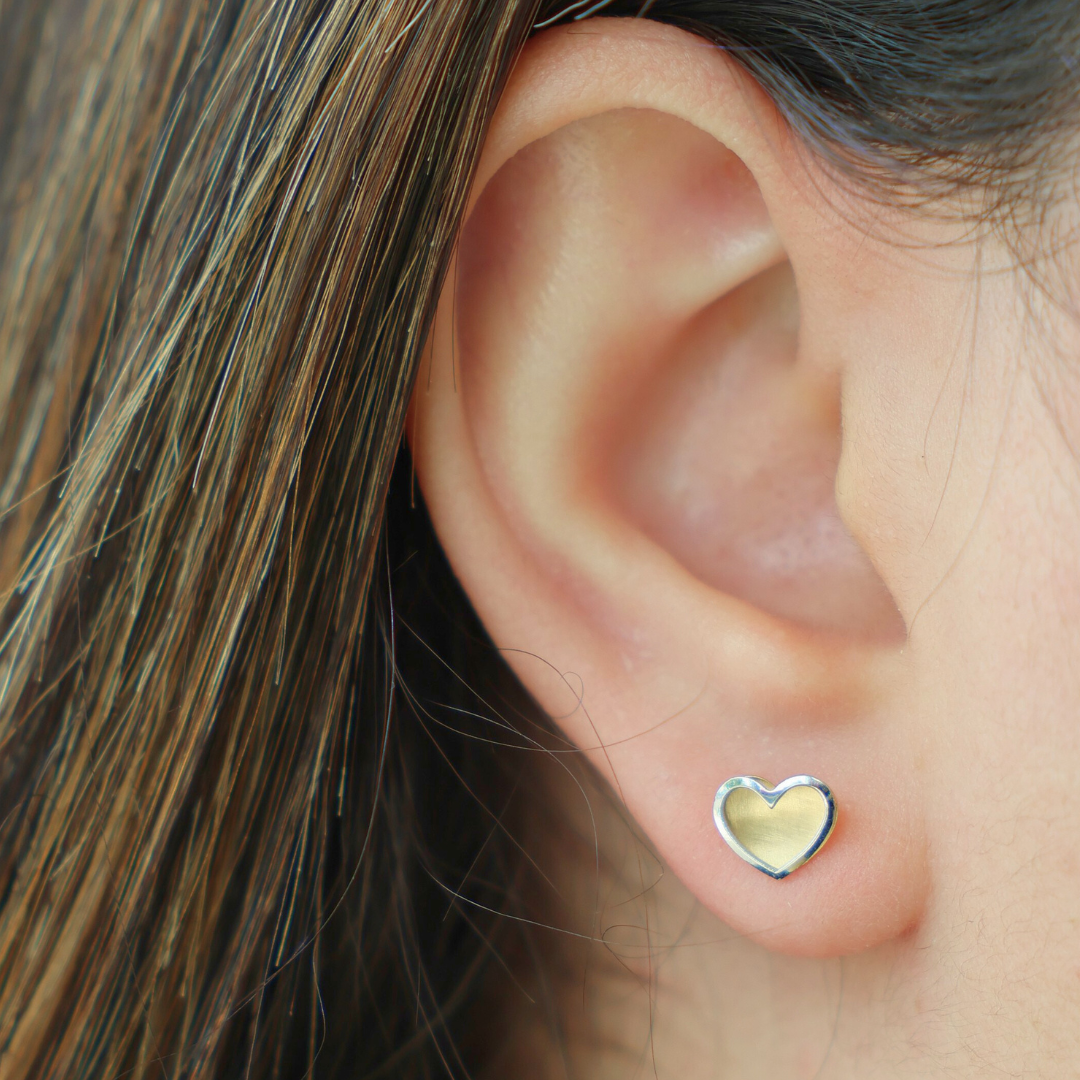 Heart Style Stud