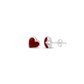 Red Heart Puff Stud Medium