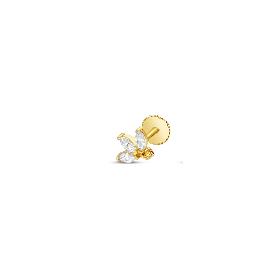 Zirconia Flower Piercing