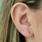 Two Tone Balls and cz stud