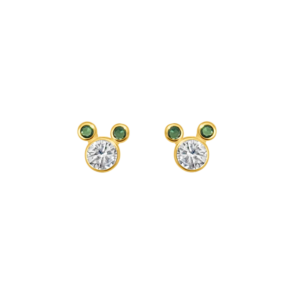 Small Mickey Colors Baby Stud Green