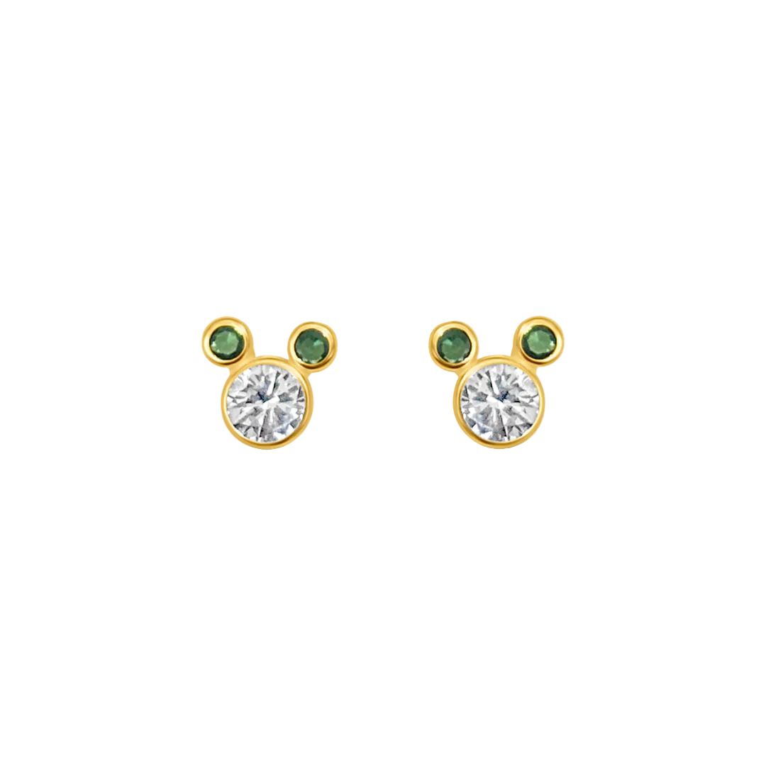 Small Mickey Colors Baby Stud Green