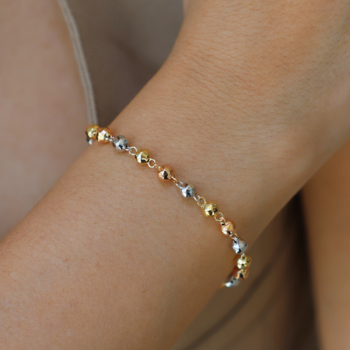 Diamond Cut Balls Bracelet