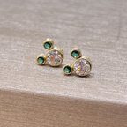 Small Mickey Colors Baby Stud Green