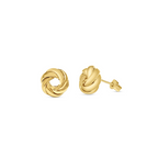 Diamond Cut Big Knot Stud