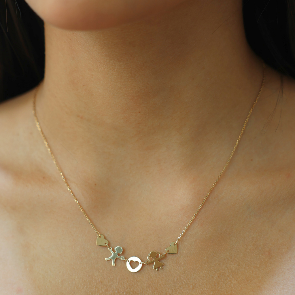 Boy and Girl Necklace