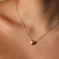 Small Heart Puff Necklace