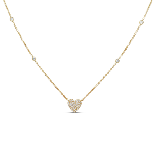 Heart diamond necklace