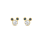 Small Mickey Colors Baby Stud Black