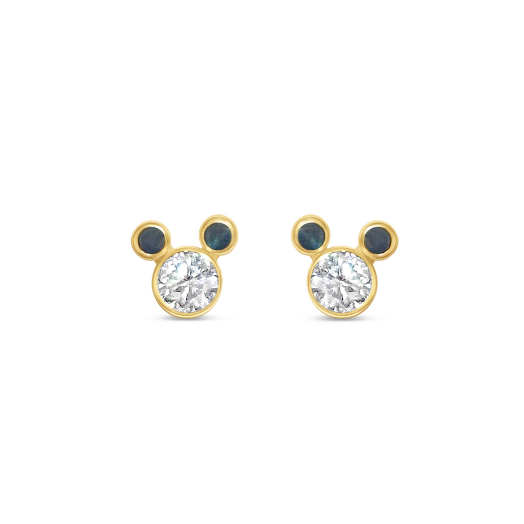 Small Mickey Colors Baby Stud Black