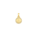 Cz Milagrosa Medal Pendant