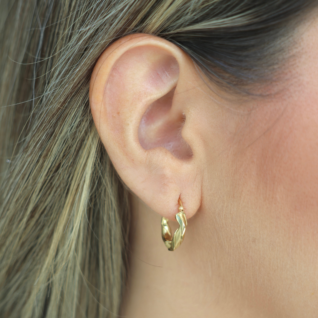Fancy Style Braided Hoops Small