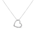 Diamond Open Heart Necklace