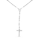 Diamond Cut Rosary White Gold