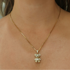 Zirconia Bear Pendant