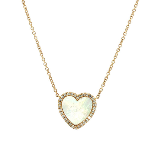 Mother Pearl Heart Diamond