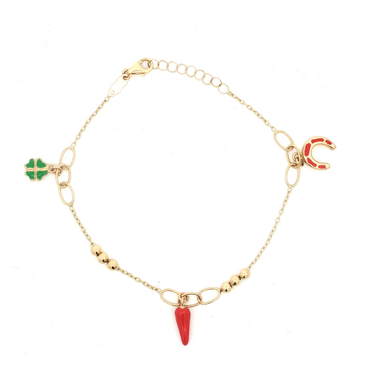 Cuerno and Clover Bracelet