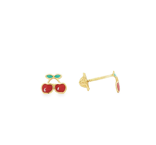 Cherry Baby Stud Earrings