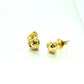 Diamond Cut Heart Puff Earring