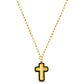 Puff Cross Fancy Style Necklace