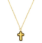 Puff Cross Fancy Style Necklace