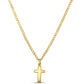 Small Puff Cross Necklace