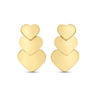 Three Large Heart Stud