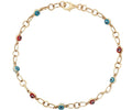 Blue and Red Turk Eye Bracelet