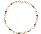 Blue and Red Turk Eye Bracelet