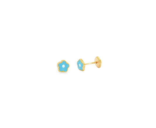Blue Flower Baby Stud
