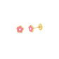 Pink Flower Baby Stud