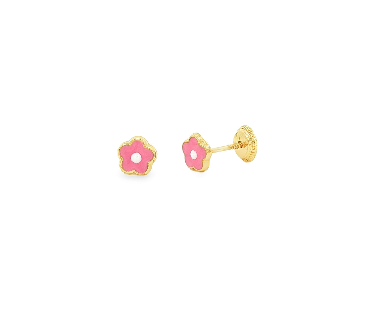 Pink Flower Baby Stud