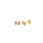 Pruple Butterfly Stud Baby