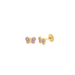Pruple Butterfly Stud Baby