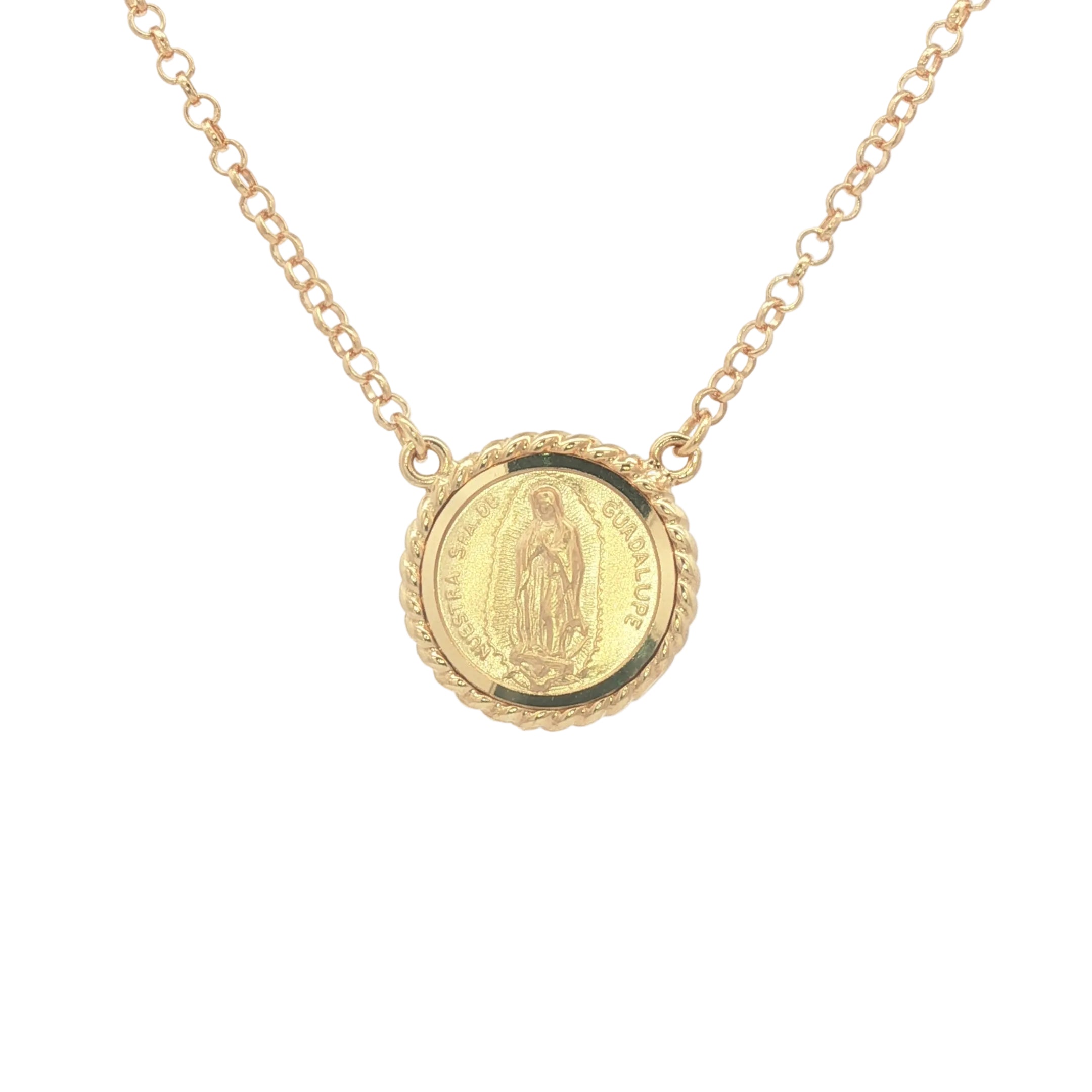 Round Guadalupe Necklace Solid