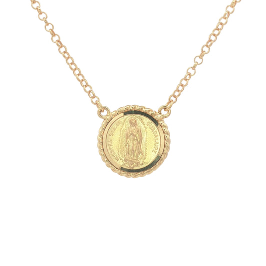 Round Guadalupe Necklace Solid