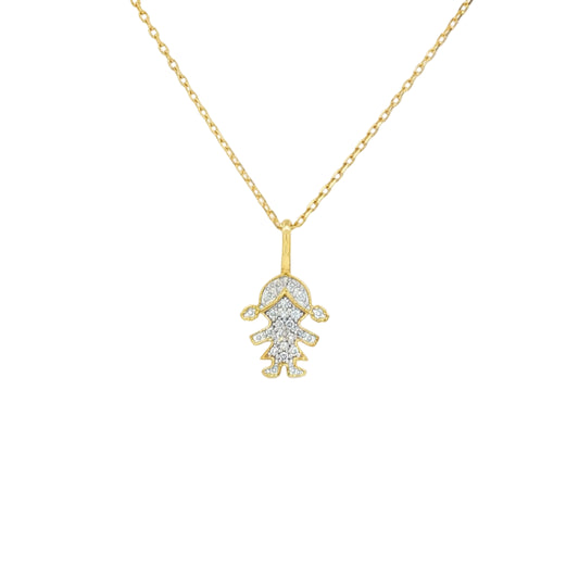 Diamond Girl Necklace