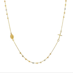 Small Diamond Cut Rosary Chocker