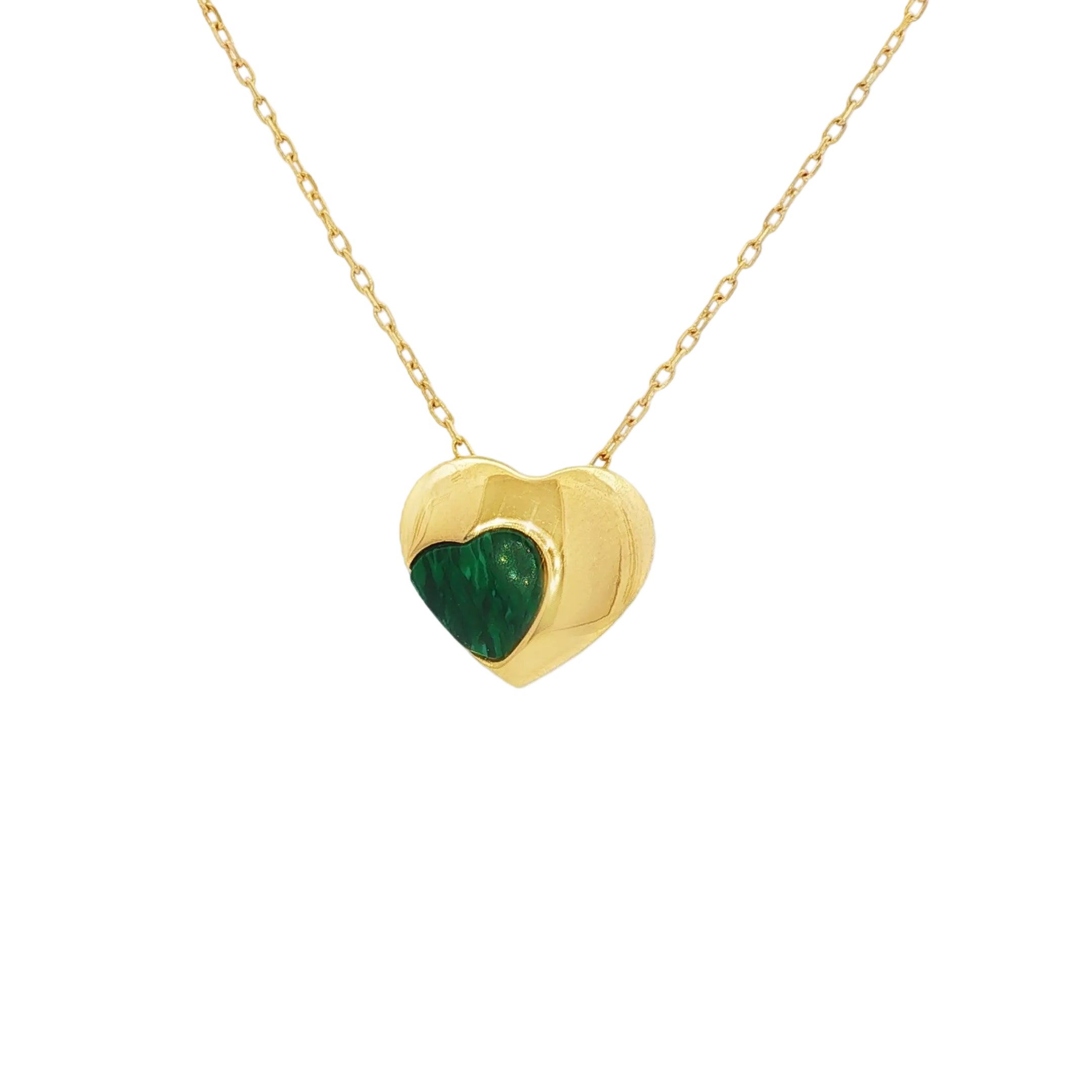 Green Heart Necklace