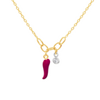 Pink Cuerno Necklace