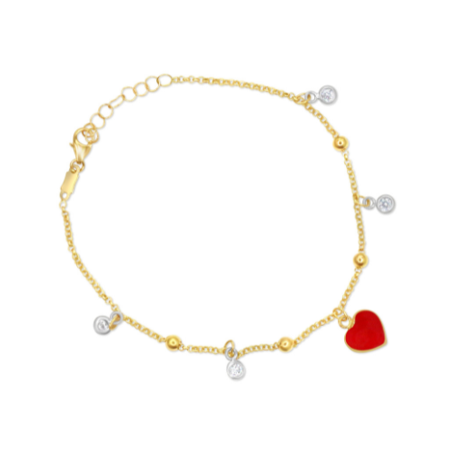 Heart With Cz Bracelet