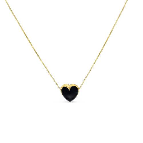 Necklace Heart Black