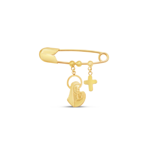 Pin Cross and Virgen