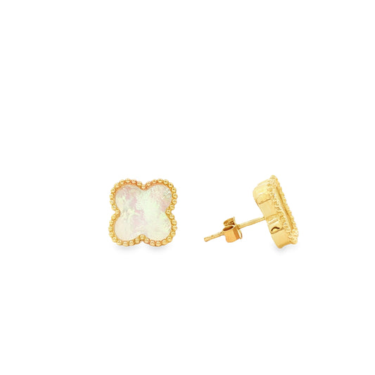 Mother Pearl Flower Stud