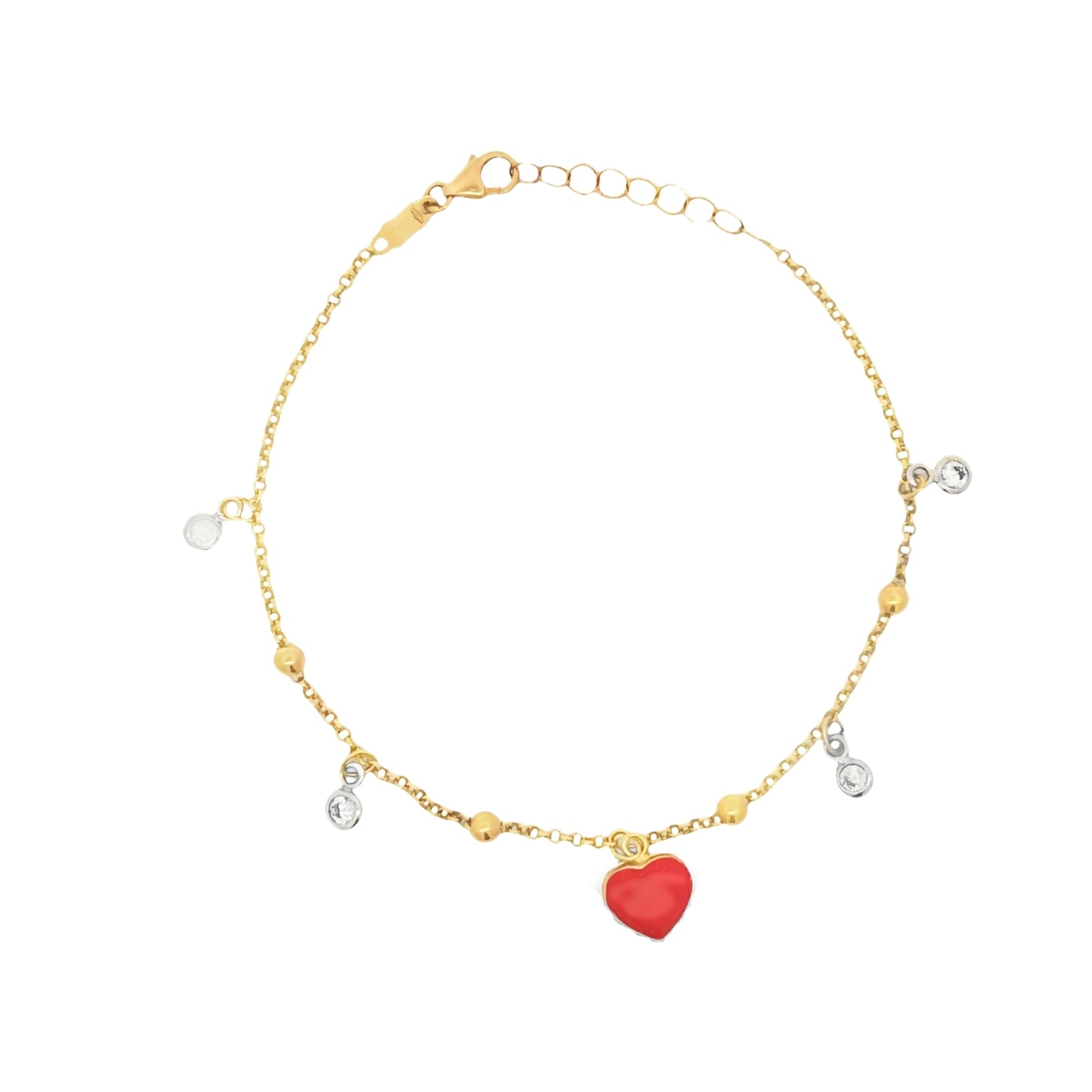 Zirconia Heart Bracelet