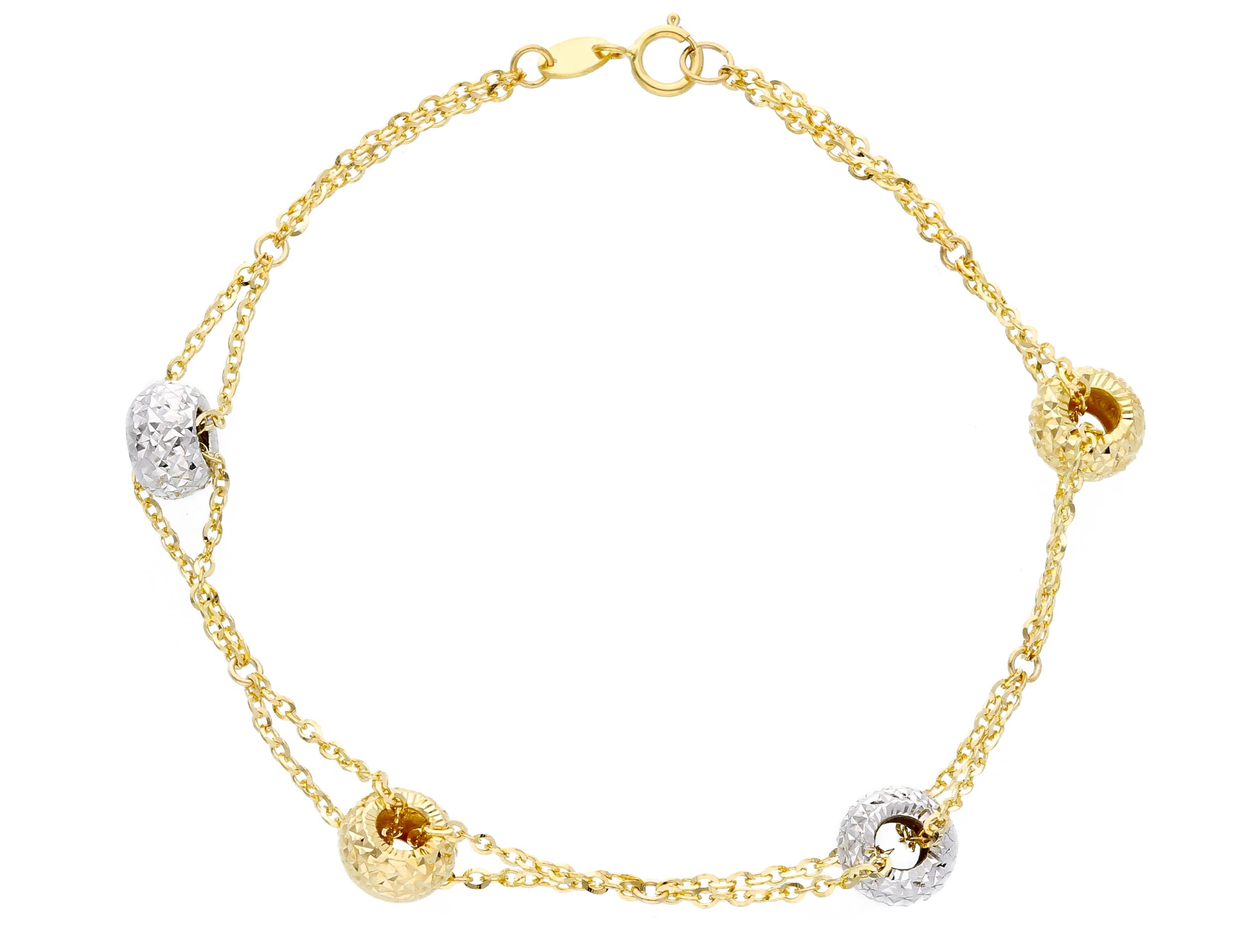 Diamond Cut Balls Bracelet