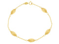 Diamond Cut Oval Bracelet