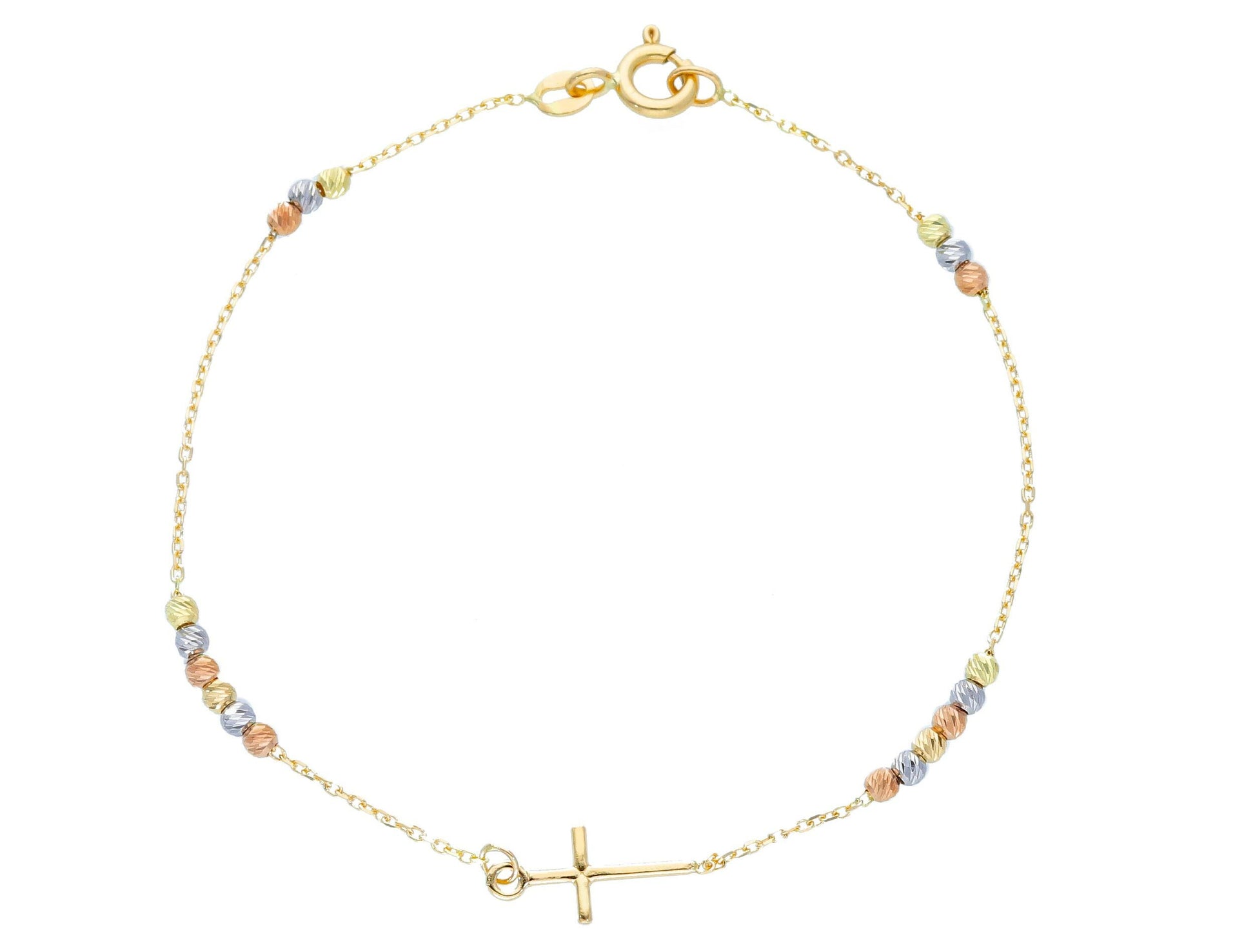 Bracelet Rosary Diamond Cut - La Francia Joyería